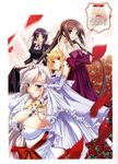  charlotte_hazelrink cleavage dress fujikura_yuu komori_kei princess_lover! seika_houjouin silvia_van_hossen 