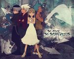 black_star blonde death_the_kid maka_albarn soul_eater soul_eater_(character) twin_tails 