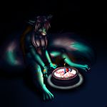  birthday_cake brown_hair cake candle caracal claws crying english_text feline female food fur furever green_eyes green_fur hair hybrid lemur lonely long_hair mammal nude plain_background primate ratte sad sitting solo tears text 