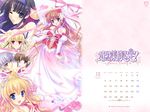  calendar dress hime-sama_gentei! kinmedai_pink princess_sugar wallpaper 