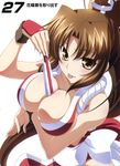  breast_hold breasts cleavage izumi_mahiru king_of_fighters large_breasts mahirutei oppai queen&#039;s_gate shiranui_mai 