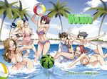  6+girls :o ;d ahoge all_fours arm_grab armpits arms_up assisted_exposure ball bangs bare_shoulders beachball bent_over bikini blonde_hair blue_eyes blue_hair blush bob_cut breast_press breasts brown_eyes brown_hair casual_one-piece_swimsuit cleavage cloud competition_swimsuit day dolphin dragging embarrassed everyone flower frilled_swimsuit frills front-tie_top glass gradient grey_eyes grey_hair grin hair_flower hair_ornament inflatable_raft kneeling large_breasts leaning_forward legs long_hair long_legs looking_back mecha_mucha_h men's_young mikami_cannon multiple_girls naughty_face navel one-piece_swimsuit one_eye_closed open_mouth outdoors palm_tree pink_eyes pink_hair ponytail pool purple_eyes purple_hair reflection ribs riding scrunchie short_hair side-tie_bikini sky smile splashing sports_bikini standing straddling string_bikini striped striped_bikini striped_swimsuit surprised swimsuit swimsuit_pull tomboy tree tripping undressing wading wallpaper water wavy_hair yellow_eyes yuri 