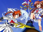  aoi_umi_no_tristia crossover jpeg_artifacts mahou_shoujo_lyrical_nanoha mahou_shoujo_lyrical_nanoha_a&#039;s nanoca_flanka takamachi_nanoha 