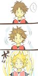  ... 3koma comic dragon_ball dragonball parody pokemon red_(pokemon) super_saiyan uramai what 