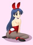  animal_ears ass bunny_ears bunnysuit high_heels idolmaster idolmaster_(classic) idolmaster_1 kisaragi_chihaya masakichi_(crossroad) pantyhose shoes solo 