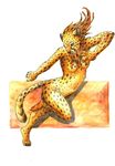  alma_aurora blackdiaraikia breasts cheetah feline female mammal nipples nude plain_background solo white_background 