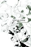  kagamine_len kagamine_rin monochrome shimeko vocaloid 