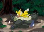  crossover ghibli jolteon my_neighbor_totoro nintendo pokemon totoro 