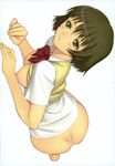  bottomless kaminagi_ryoko nipples nopan oppai school_uniform tony zegapain 