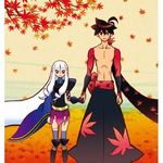  holding_hands katanagatari tagme togame yasuri_shichika 