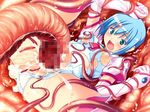  arms_up large_insertion makai_tenshi_jibril semen spread_legs tentacles torn_clothes 