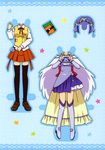  character_design dress ibe_yukiko jewelpet_tinkle sara_(jewelpet_tinkle) school_uniform thighhighs wings 