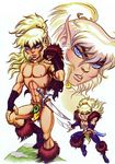  chieftain cutter elf elfquest loincloth long_hair male muscle new_moon solo wolfrider 
