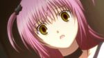  artist_request dutch_angle face hinamori_amu open_mouth pink_hair portrait shugo_chara! solo surprised yellow_eyes 