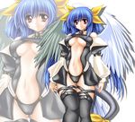  dizzy guilty_gear sea_lounge_garden shitapai sky_lounge_garden thighhighs wings 