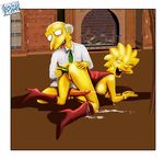  disney famous-toons-facial lisa_simpson montgomery_burns the_simpsons 