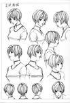  character_design g-taste monochrome sketch yagami_hiroki 