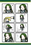  4koma :3 blush churuya comic eretto green_hair highres jump_rope kita_high_school_uniform long_hair multiple_4koma nyoro~n school_uniform serafuku silent_comic suzumiya_haruhi_no_yuuutsu 