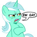  equine female feral friendship_is_magic horn horse humor humour lyra_(mlp) lyra_heartstrings_(mlp) mammal megasweet my_little_pony plain_background reaction_image solo text unicorn white_background yellow_eyes 