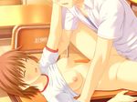  censored classroom couple gym_uniform kono_aozora_ni_yakusoku_wo nekonyan sawaki_rinna sex 