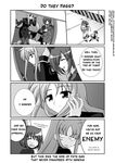  belt closed_eyes comic doujinshi fate_testarossa fingerless_gloves gloves greyscale hair_ornament hard_translated headband inline_skates jacket long_hair low-tied_long_hair lyrical_nanoha mahou_shoujo_lyrical_nanoha_strikers mikage_takashi military military_uniform minigirl monochrome multiple_girls open_clothes open_jacket pantyhose reinforce_zwei roller_skates side_ponytail single_fingerless_glove skates subaru_nakajima takamachi_nanoha teana_lanster translated tsab_air_military_uniform tsab_executive_military_uniform tsab_ground_military_uniform twintails uniform x_hair_ornament yagami_hayate 