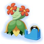  ?? bellossom blush doro773 feral flora_fauna flower flower_in_hair nintendo plain_background plant pok&#233;mon pok&eacute;mon sad skirt solo tape tears the_truth video_games white_background 