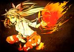  fire fujiwara_no_mokou highres long_hair solo sorakura_shikiji touhou 