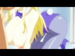  animated animated_png blonde_hair blow blush bounce bouncing bouncing_breasts breasts bunny censored fellatio gif huge_breasts job massive oral png seme_chichi 