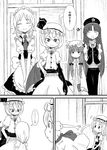  &gt;:) :o ^_^ apron arms_behind_back bat_wings book bow braid brooch child china_dress chinese_clothes closed_eyes comic crescent dress flandre_scarlet ghost greyscale hand_on_hip hat hong_meiling izayoi_sakuya jewelry large_bow long_hair maid maid_headdress monochrome multiple_girls patchouli_knowledge ponytail remilia_scarlet short_hair side_ponytail single_wing skirt skirt_set slit_pupils smile solid_circle_eyes sonson_(eleven) star touhou translated twin_braids v-shaped_eyebrows v_arms waist_apron wings 