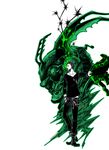  dual_persona green highres kamen_rider kamen_rider_ooo_(series) male_focus monochrome monster uva yoshiumi 