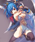  blue_hair ninja no_bra nopan ragnarok_online tagme transparent_clothing 