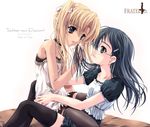  blonde_hair claes duplicate gunslinger_girl miyama-zero multiple_girls thighhighs triela yuri 