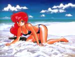  akaishizawa_takashi beach bikini magami_eiko mizugi project_a-ko red_hair 