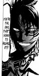  beelzebub_(manga) evil_grin male oga_tatsumi tattoo 