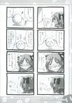  comic dust-chan eretto greyscale highres kagamin_boo lucky_star monochrome multiple_4koma no_humans translated 