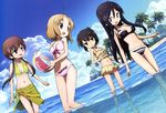  a_channel bikini hosoda_naoto megami nagi_(a-channel) run_(a-channel) swimsuit tooru yuuko_(a-channel) 