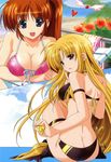  bikini fate_testarossa higa_yukari mahou_senki_lyrical_nanoha_force mahou_shoujo_lyrical_nanoha mizugi takamachi_nanoha 