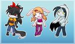  &hearts; anthro canine chibi cute female lagomorph luna777 male mammal nuray_(character) toru_(character) yukiko_(character) 