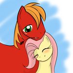  blush equine female feral fluttershy_(mlp) friendship_is_magic horse kloudmutt male mammal my_little_pony nuzzle pony 