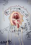  close_up cum_in_mouth glory_hole manimani mouth open_mouth pubic_hair semen tongue translation_request 