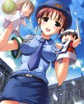  misakura_nankotsu pantsu police_uniform scanning_dust screening 