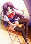  lyrical_lyric mikeou pantsu takami_rin thighhighs 