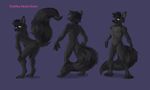 butt canine darkfox eyewear fox glasses hammytoy looking_at_viewer male mammal model_sheet multiple_poses nude presenting presenting_hindquarters raised_tail solo tail 