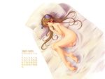  barefoot bed calendar_(medium) deed_(nanoha) feet lyrical_nanoha mahou_shoujo_lyrical_nanoha_strikers masturbation nekokun nude numbers_(nanoha) solo 