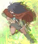  arm_warmers arrow bow_(weapon) jumping karigurashi_no_arrietty male_focus oumi560 solo spiller weapon 