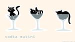  eyes feline gingerybiscuit glass homestuck mammal ms_paint_adventures mspaintadventures plain_background sitting sleeping unknown_artist vodka_mutini wallpaper white_background 