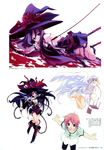  blood boku_to_majoshiki_apocalypse dress fujiwara_warawara megane wings witch 