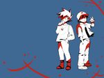  2boys child multiple_boys ookido_shigeru poke_ball pokeball pokeballs pokemon satoshi_(pokemon) smile standing 
