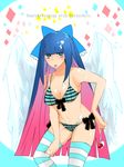  :p angel blush bra breasts cleavage food panties panty_&amp;_stocking_with_garterbelt stocking_(character) stocking_(psg) tongue tongue_out underwear wings 