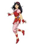  90s asamiya_athena black_hair fingerless_gloves gloves hair_ornament hairband magical_girl mori_toshiaki oldschool red_hairband solo star star_hair_ornament the_king_of_fighters the_king_of_fighters_'95 